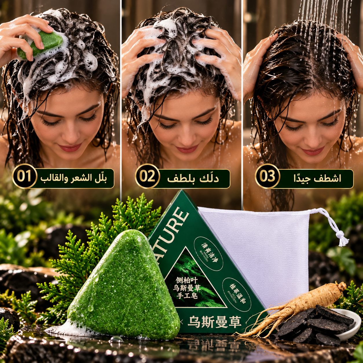 How to use Nature Seven shampoo bar